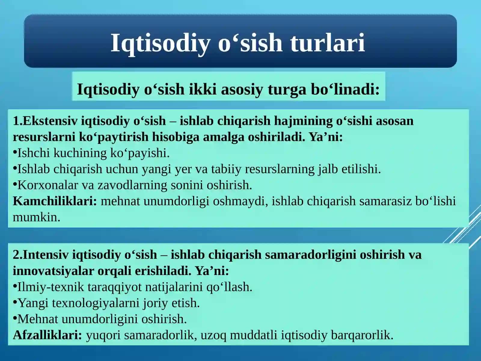 Iqtisodiyo‘sish tushunchasi va amaliyoti 4