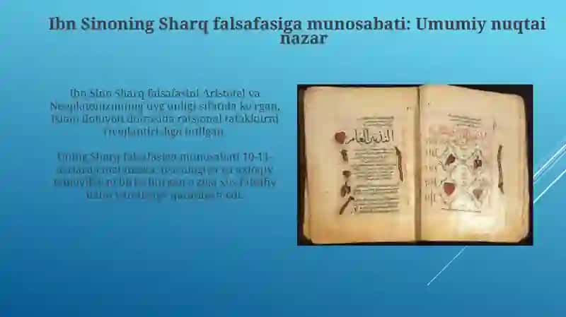 Ibn Sinoning Sharq falsafasi haqida qarashlari 4