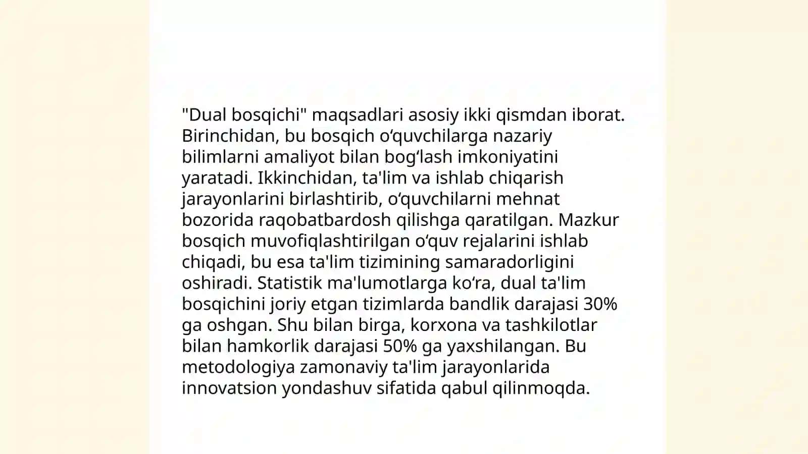 Fransiyada ta'lim tizimi "dual bosqichi"xususiyatlari 4
