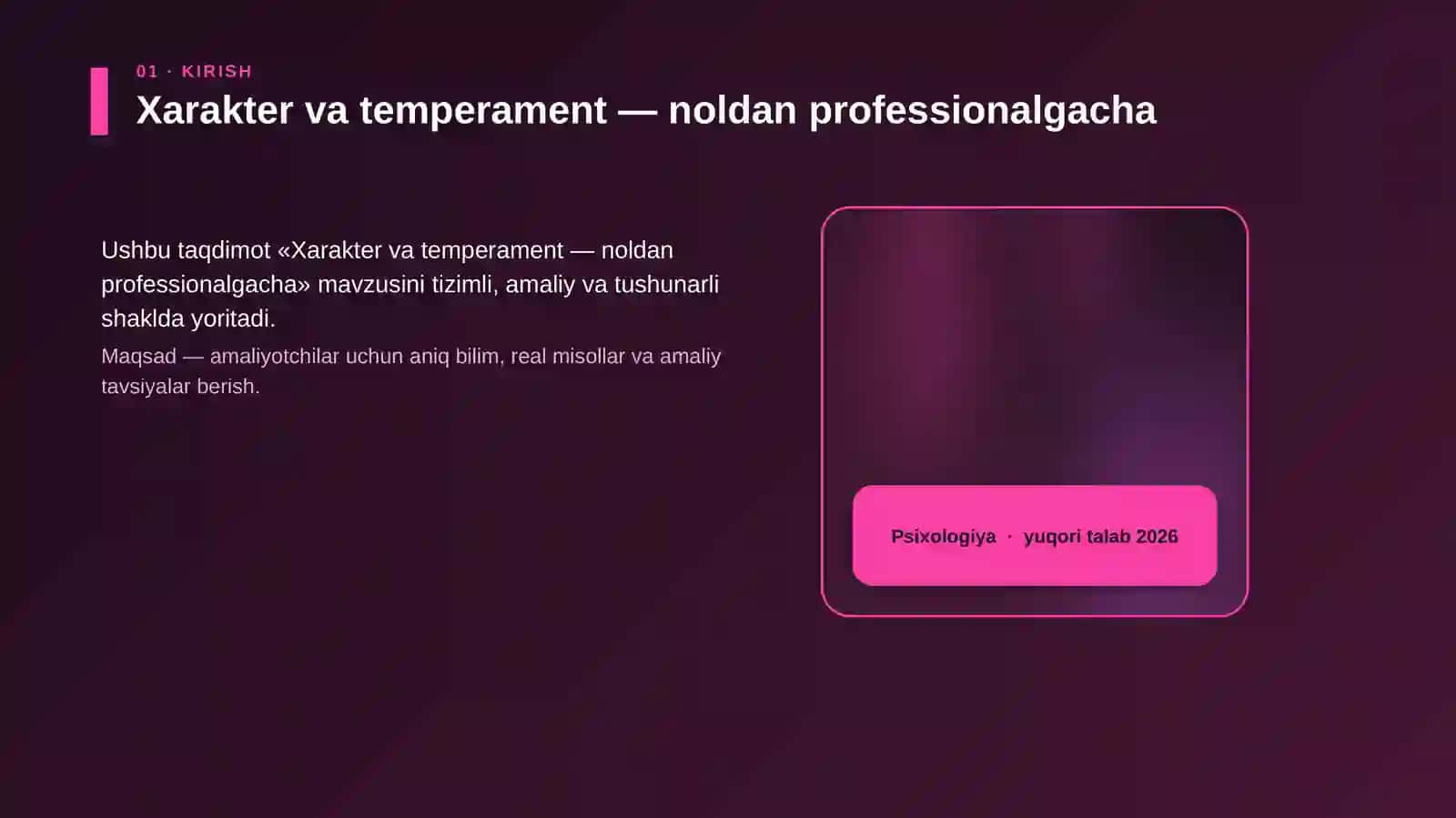 Xarakter va temperament — noldan professionalgacha 4