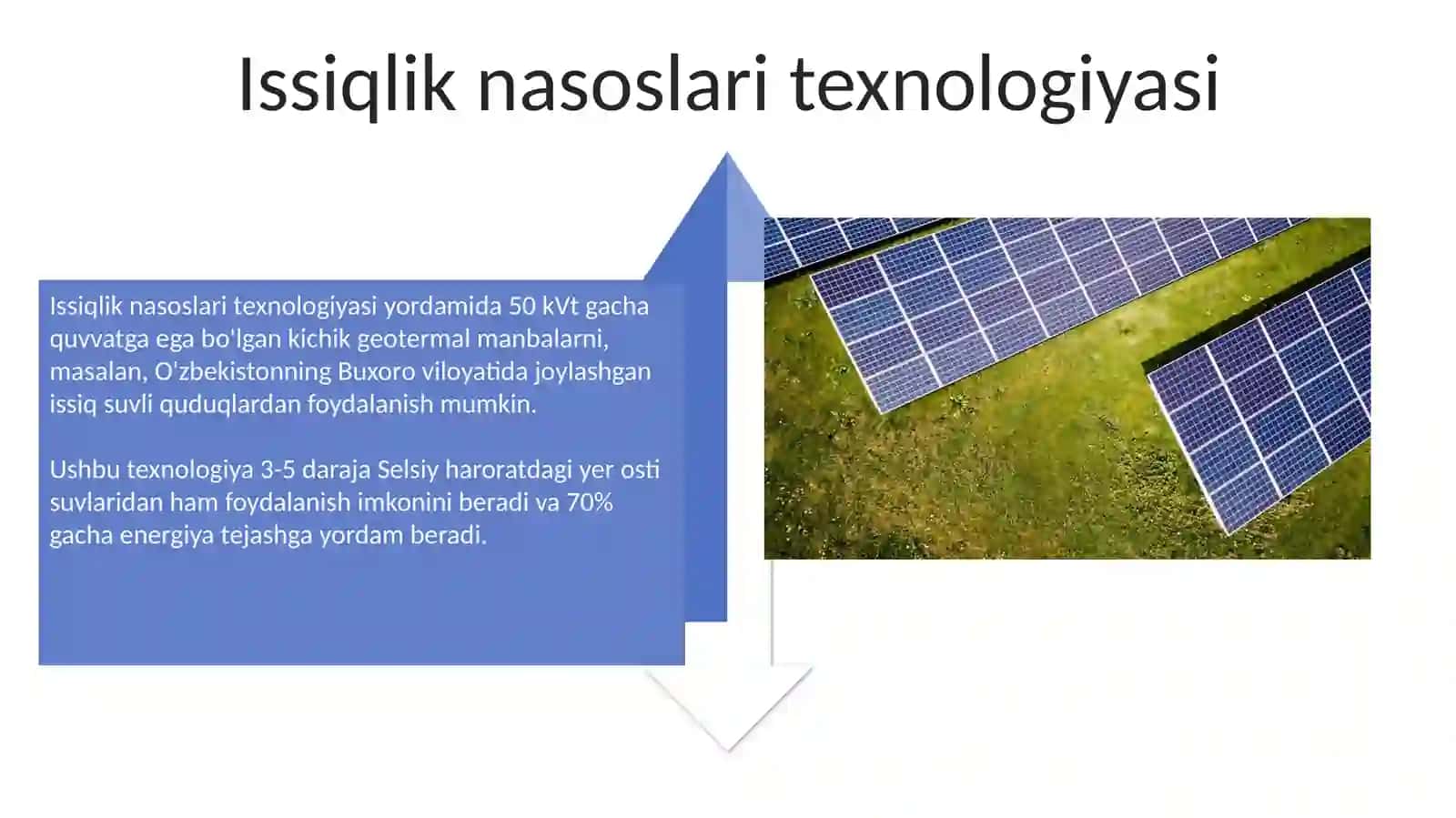 Kichik miqyosli geotermal energiya manbalaridan foydalanishning texnik imkoniyatlari 4