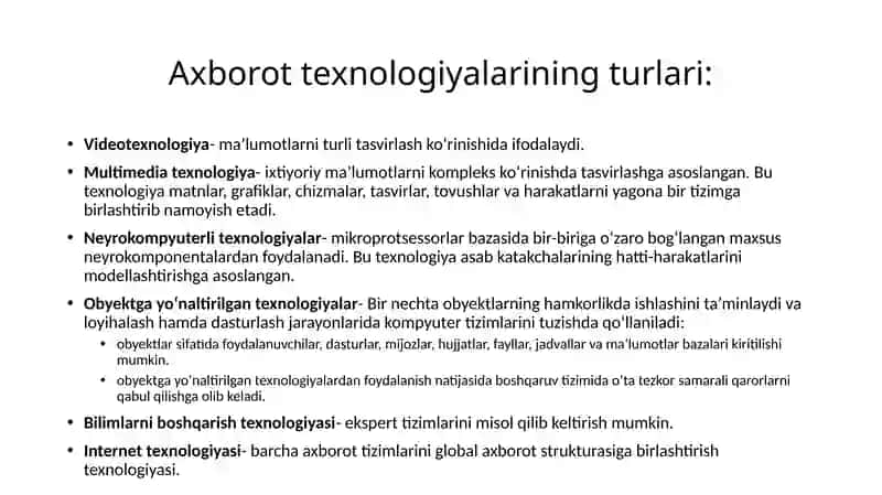 Iqtisodiy axborotlarni jadval muharrirlaridan foydalangan holda qayta ishlash dasturlari 4