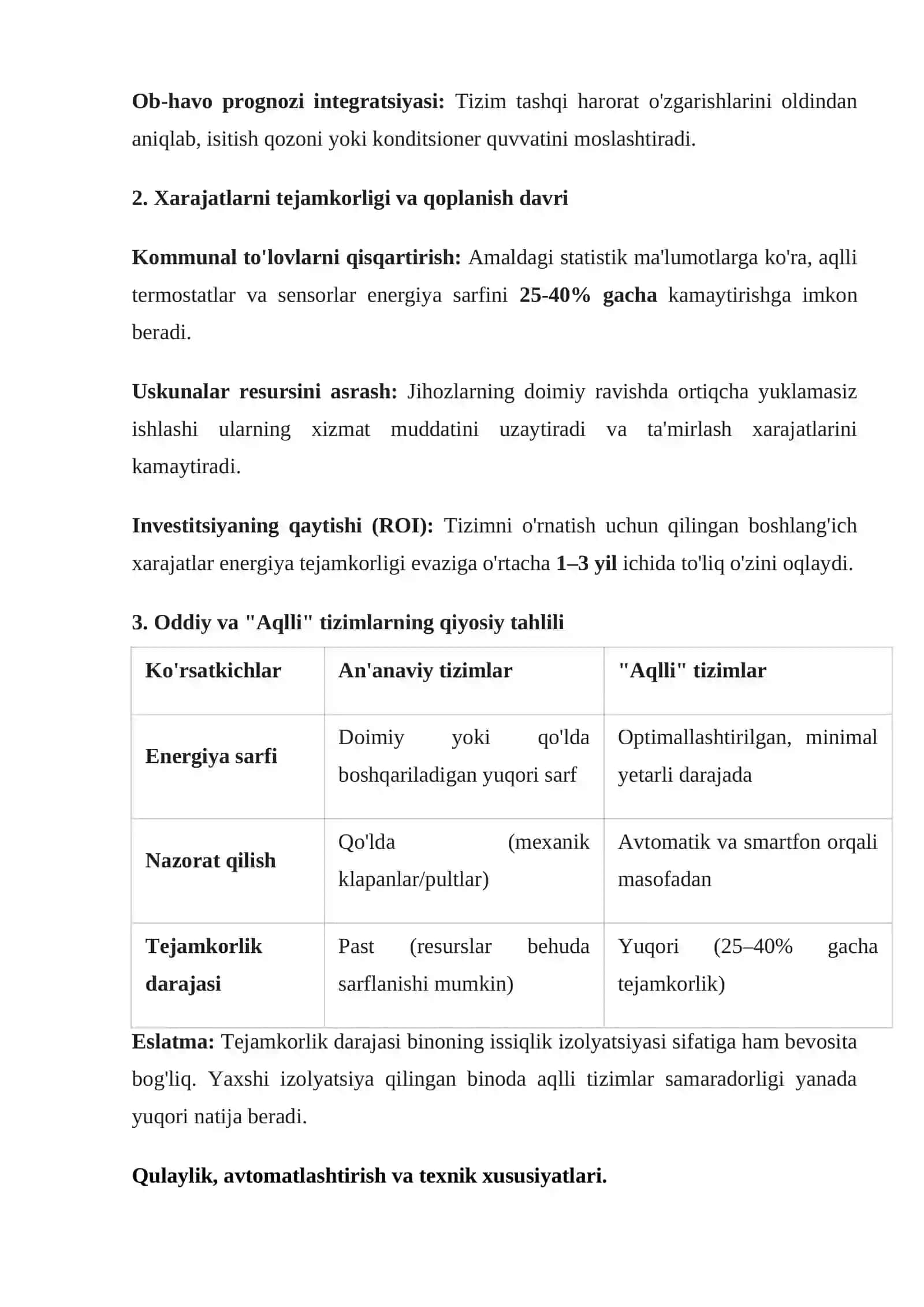 "Aqlli" isitish va sovutish tizimlari 4