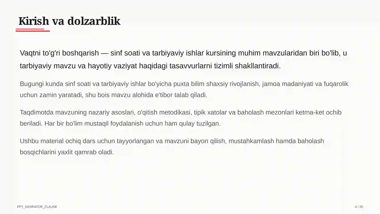 Vaqtni to'g'ri boshqarish 4