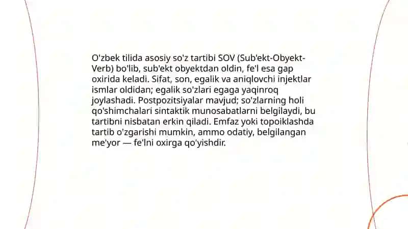 Sintaktik me'yor 4