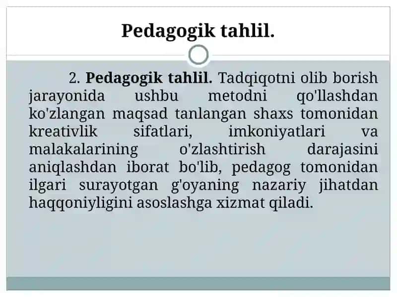 Kreativ pedagogika fanining metodvametodologiyasi 4