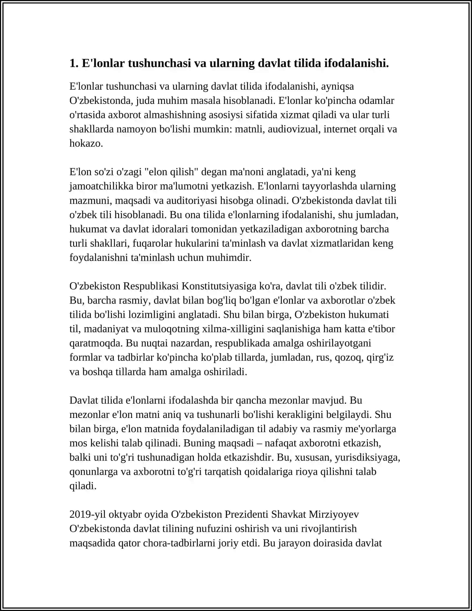 DAVLAT TILIDA ISH YURITISH 4