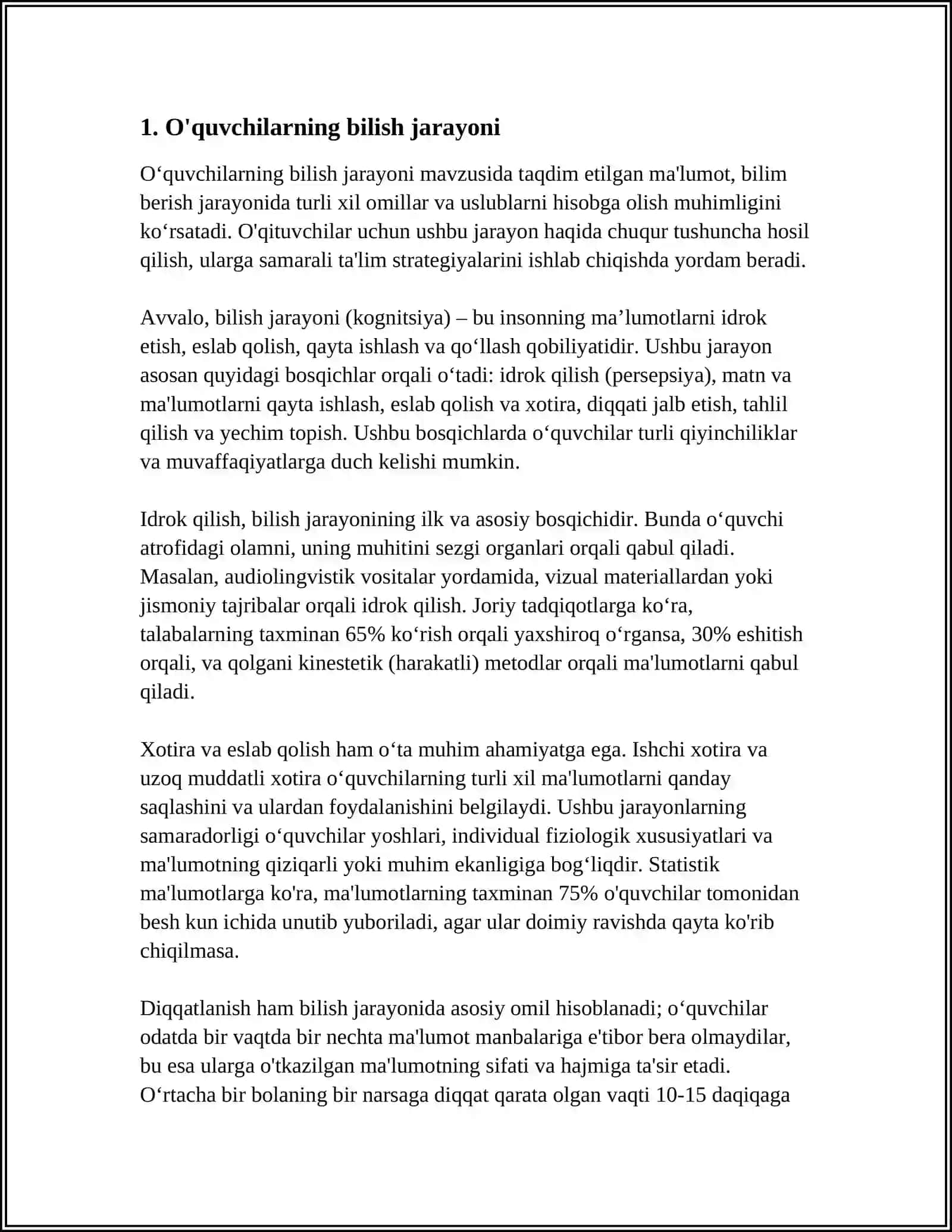 O'QUVCHILARNING BILISH FAOLIYATI VA UNING TUZILISHI 4