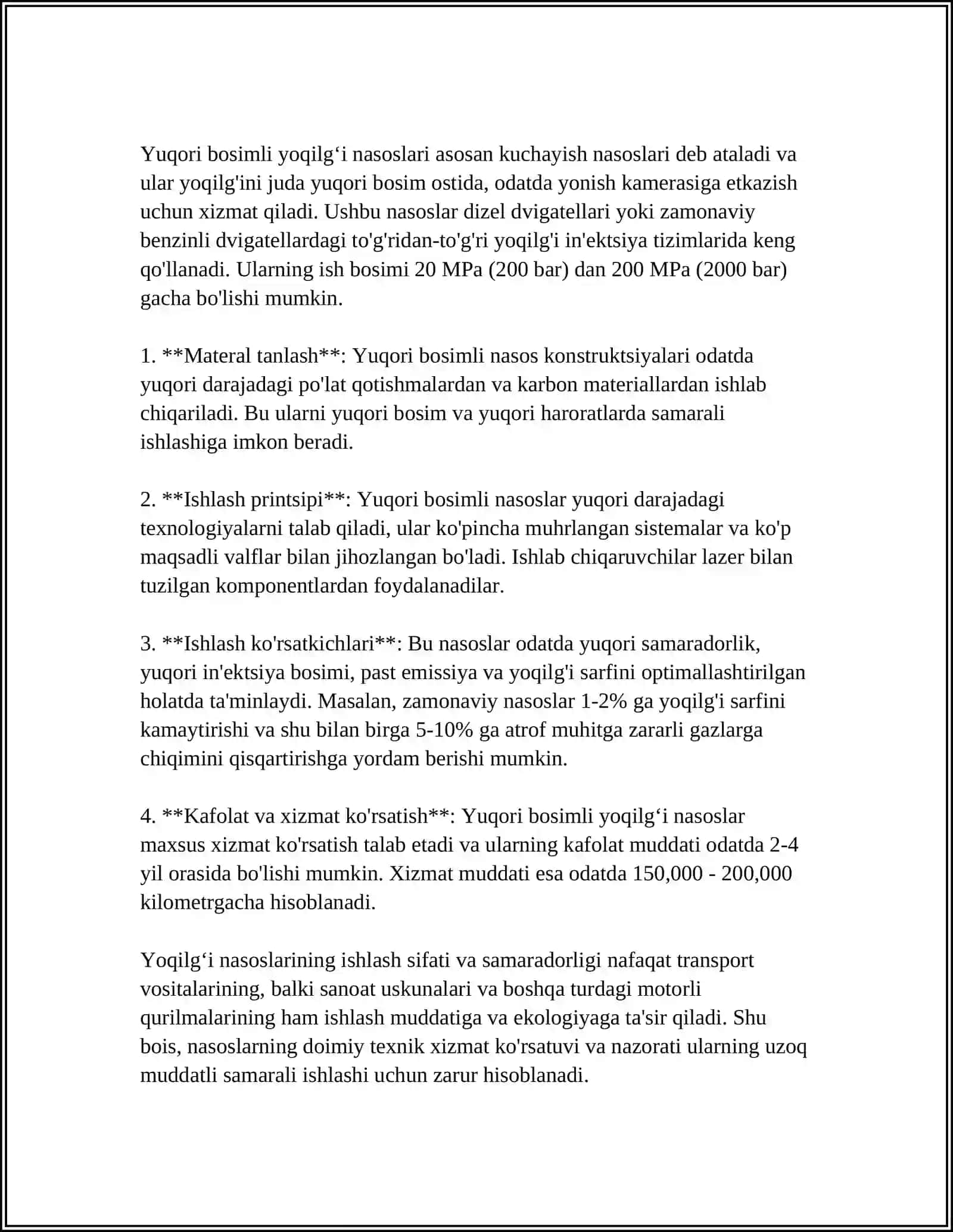 ICHKI YONUV DVIGATELILARIDA QULLANUVCHI YOQILGʻI APPARATURASI 4