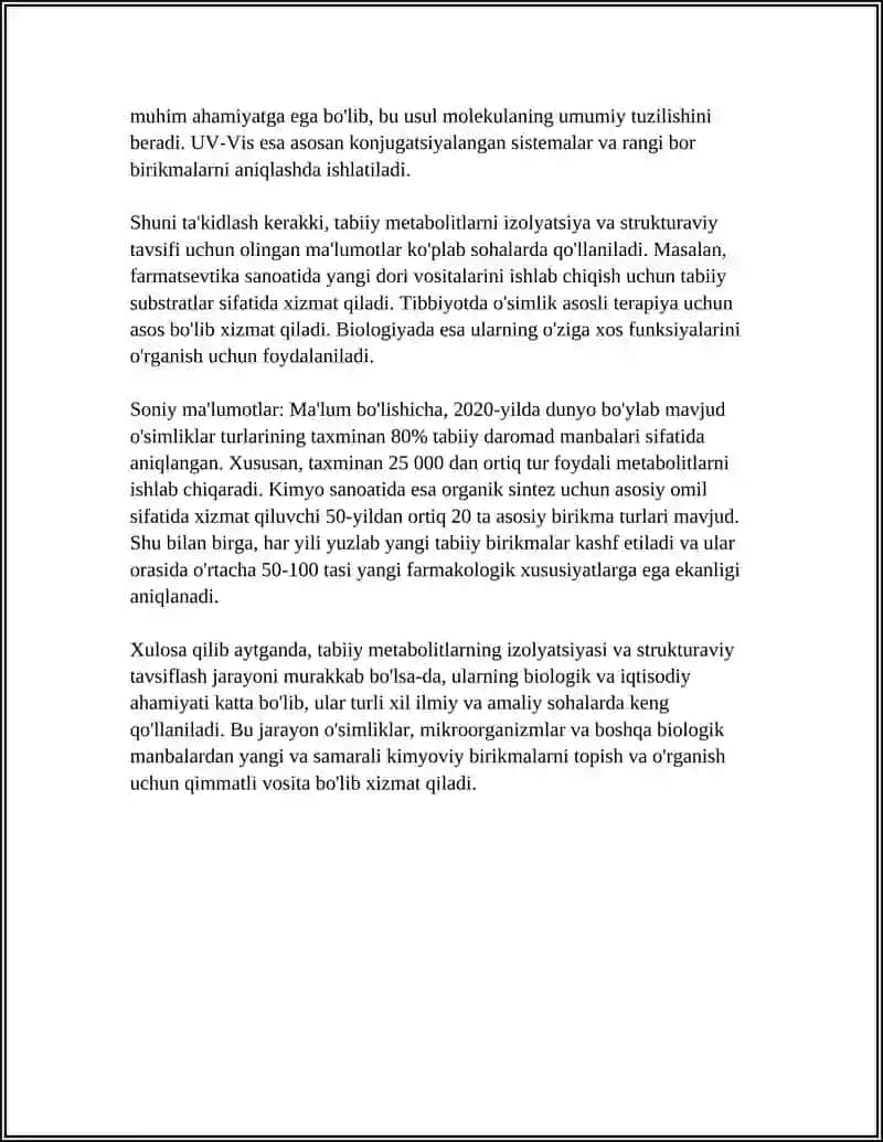 GETEROFUNKSIANAL BIRIKMALAR METOBOLITLAR VA DORIVOR VOSITALAR SIFATIDA 4