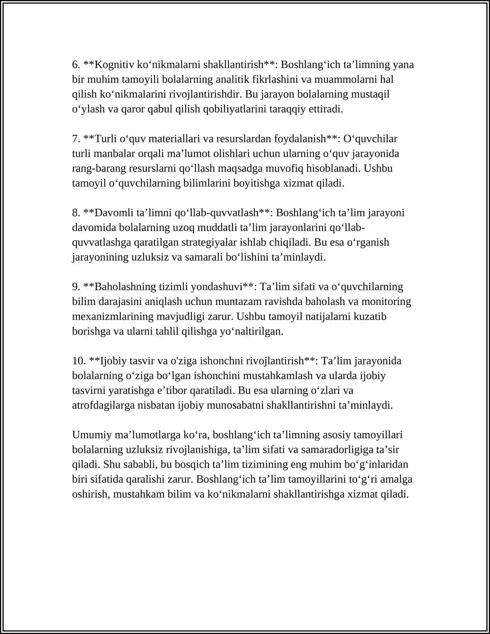 Boshlangʻich taʼlim mazmuni va mohiyati 4