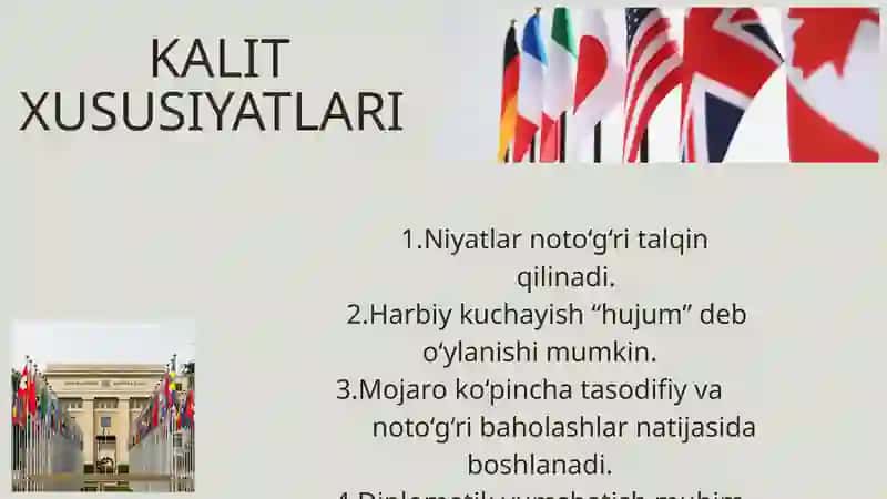 XALQARO MUNOSABATLARDA TALQIN QILISH, SIGNALLAR VA IDROKDAGI XATOLAR 4