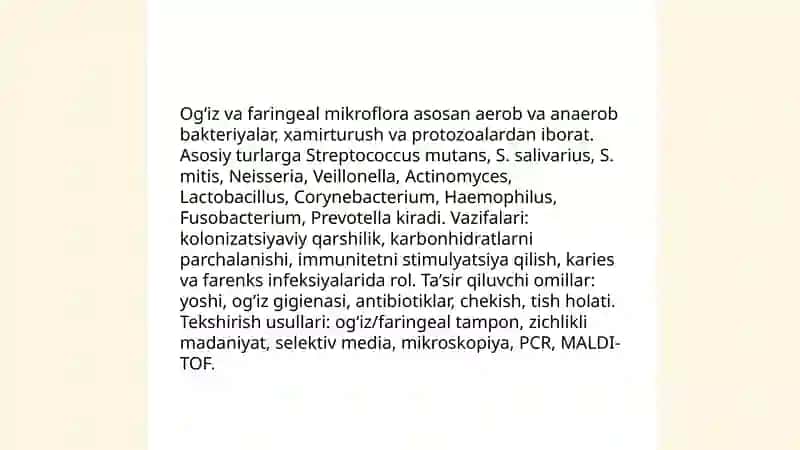Odar teri mikroflorasi va tekshirish usullari 4