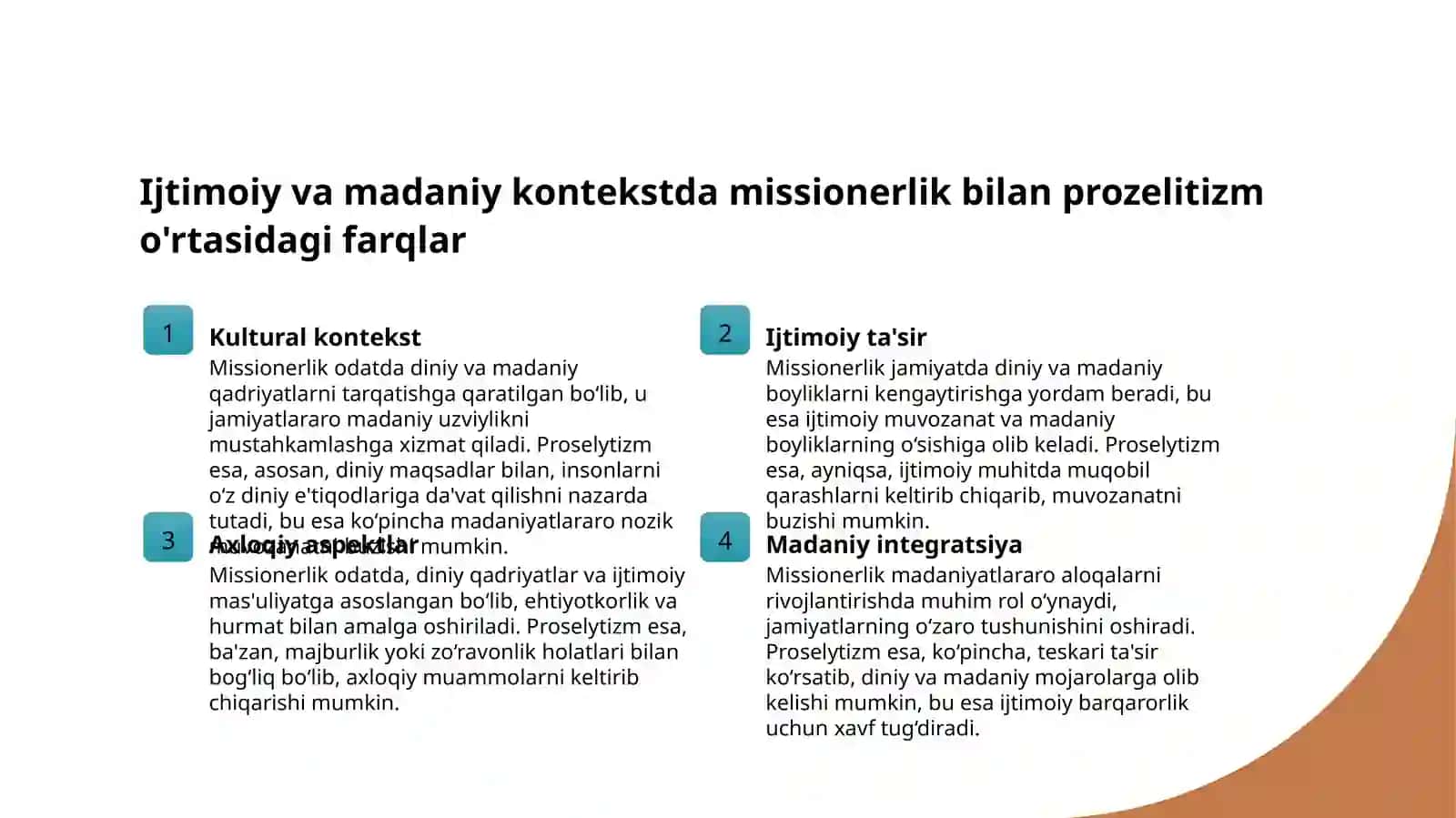 Missionerlik va prozelitizm Asosiy tushunchalar va farqi 4
