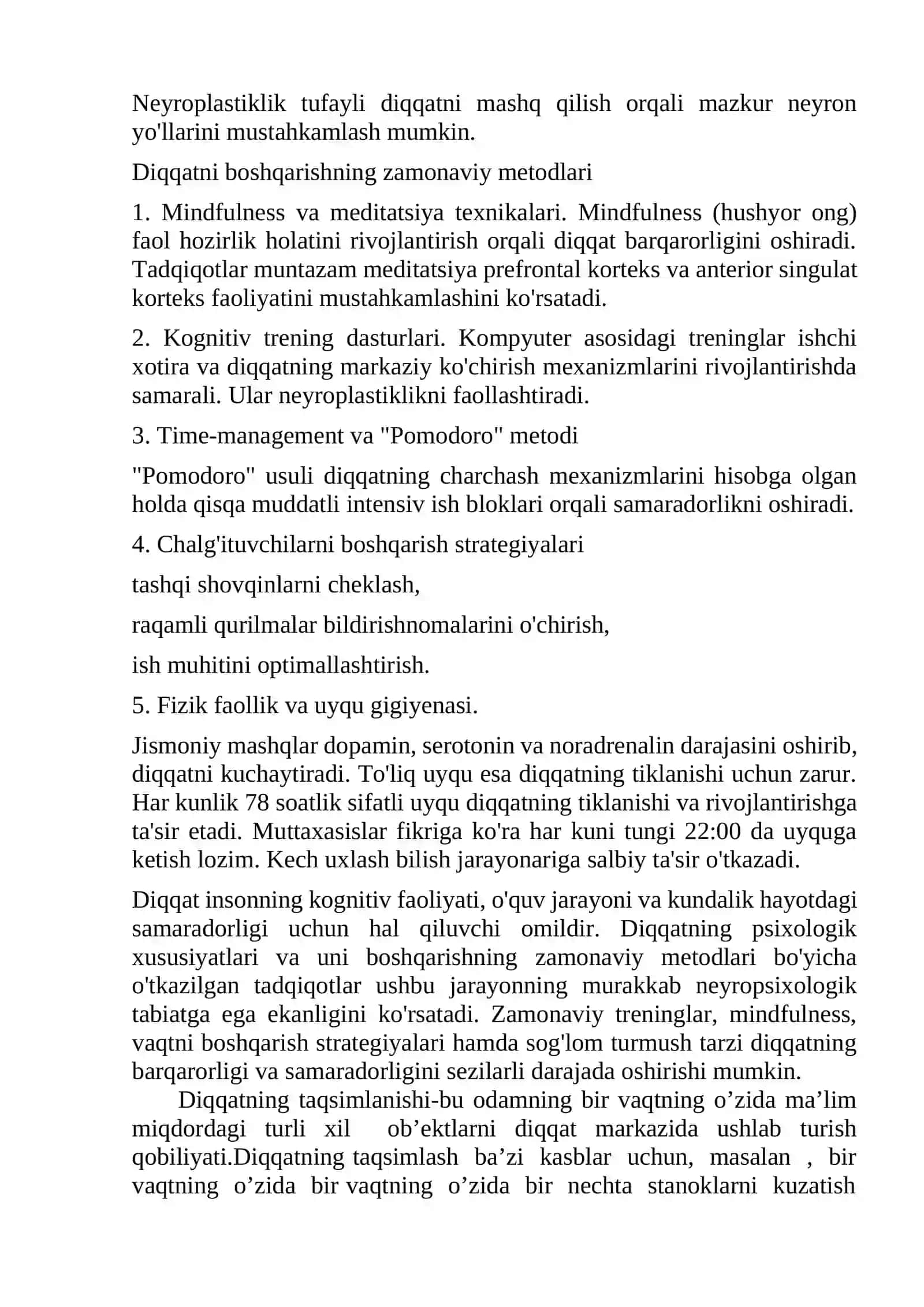 diqqatning taqsimlanish tezligi 4