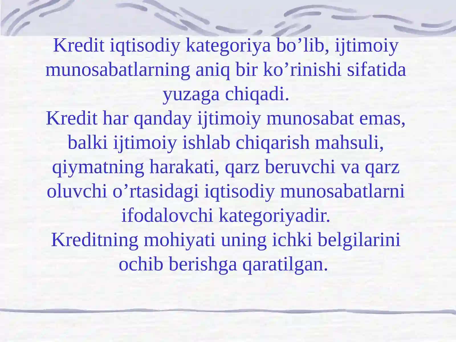 Kredit va uning мazмuni 4