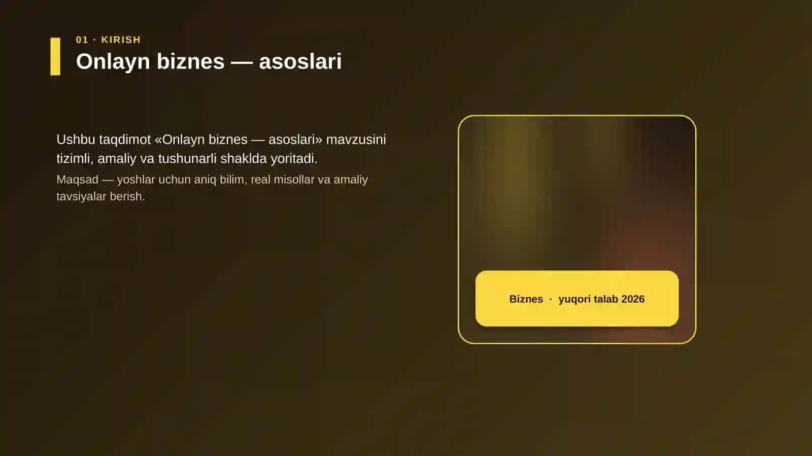 Onlayn biznes — asoslari 4