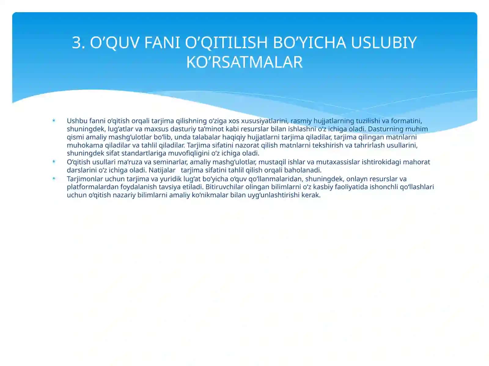 Rasmiy hujjatlar tarjimasi (1-variant) 4