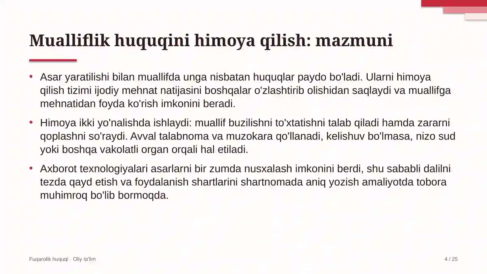Energetika ta'mirlash korxonalarida mualliflik huquqini himoya qilish 4