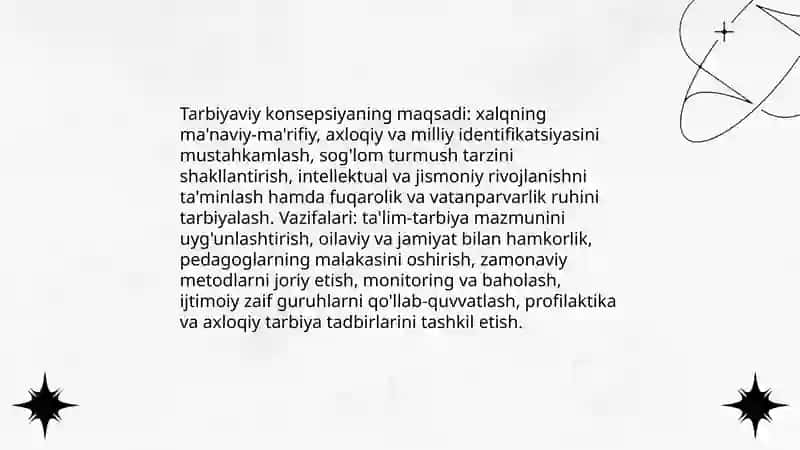 Tarbiyaviy konsepsiyalar 4