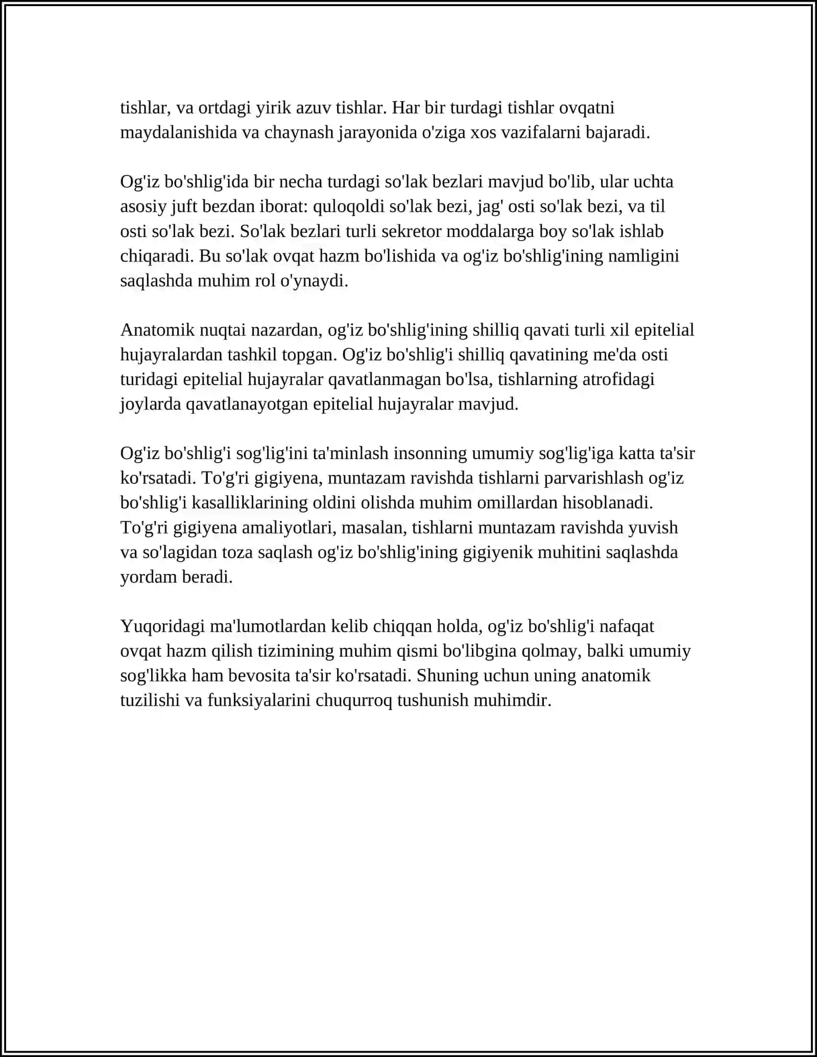 ORALIQ SOHANING TOPOGRAFIK ANATOMIYASI 4