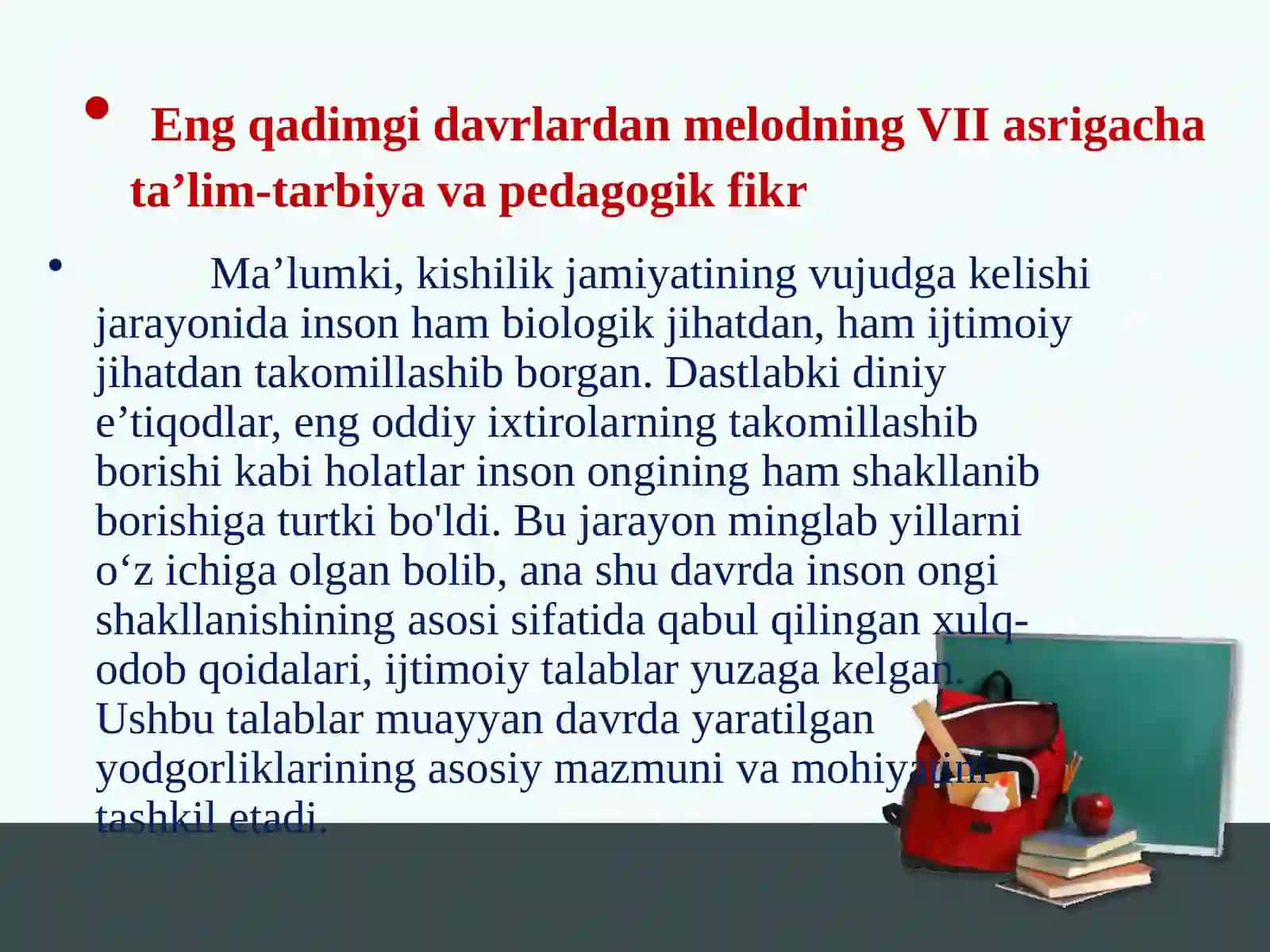 ENG QADIMGI DAVRDAN VII ASRGACHA TA’LIM TARBIYAVA PEDAGOGIK FIKRLAR 4