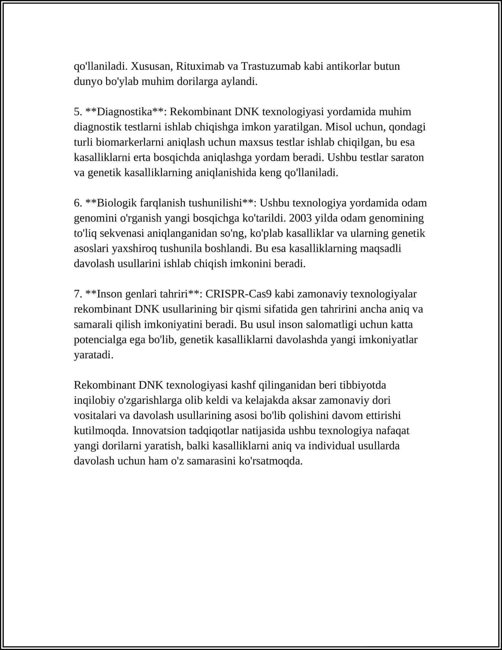 DNK rekombinalarini tibbiyotda qollanilishi 4