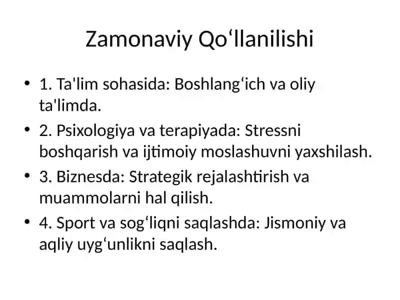 Sig‘un Usuli 4