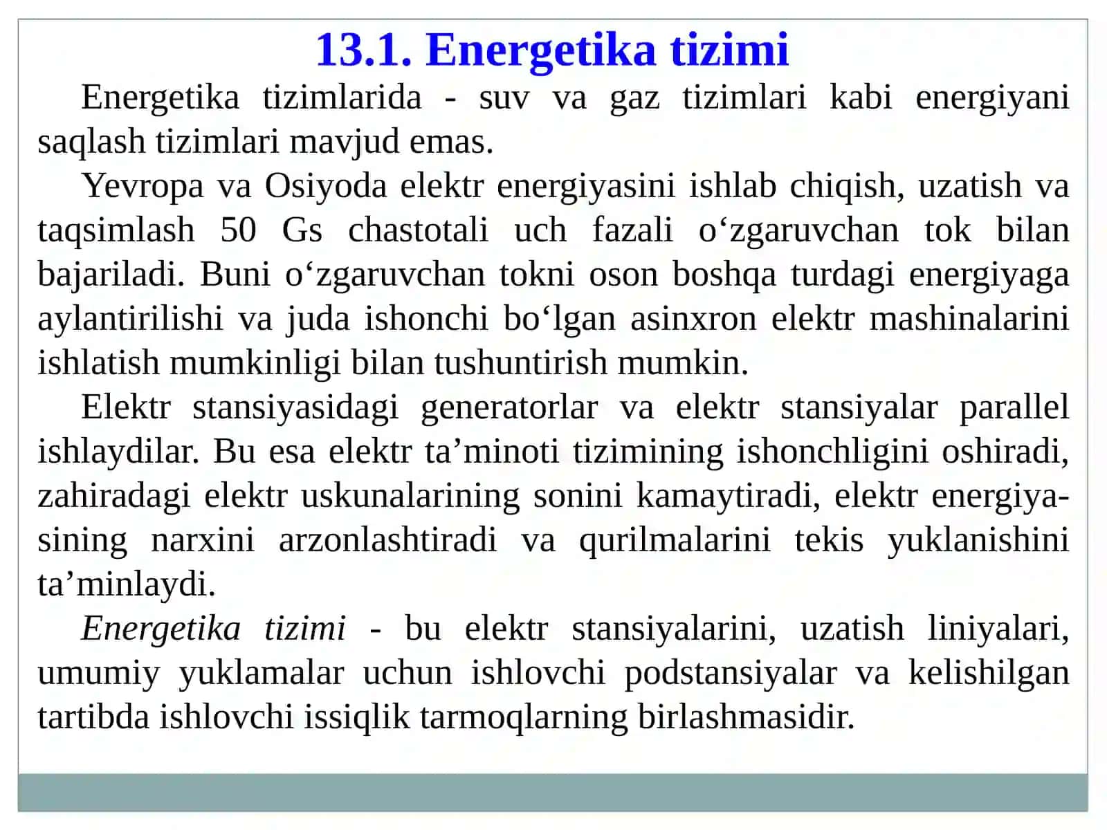 ENERGETIKA TIZIMI 4