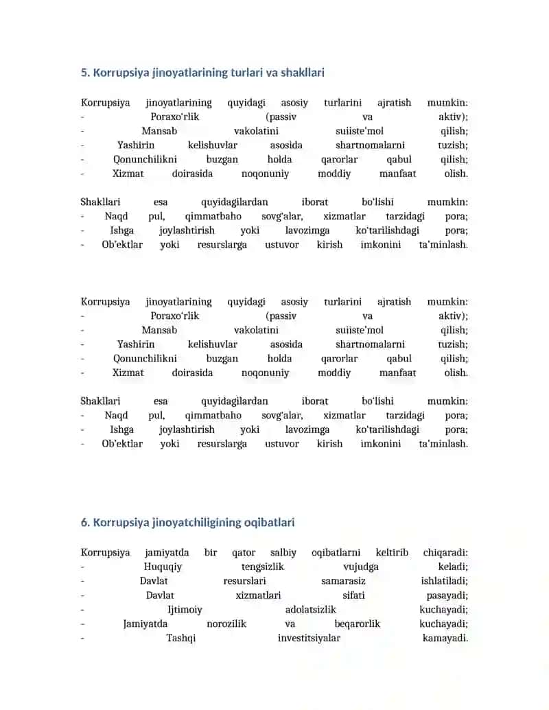 Korrupsiya jinoyatining kriminologik tavsifi va uning oldini olish 4