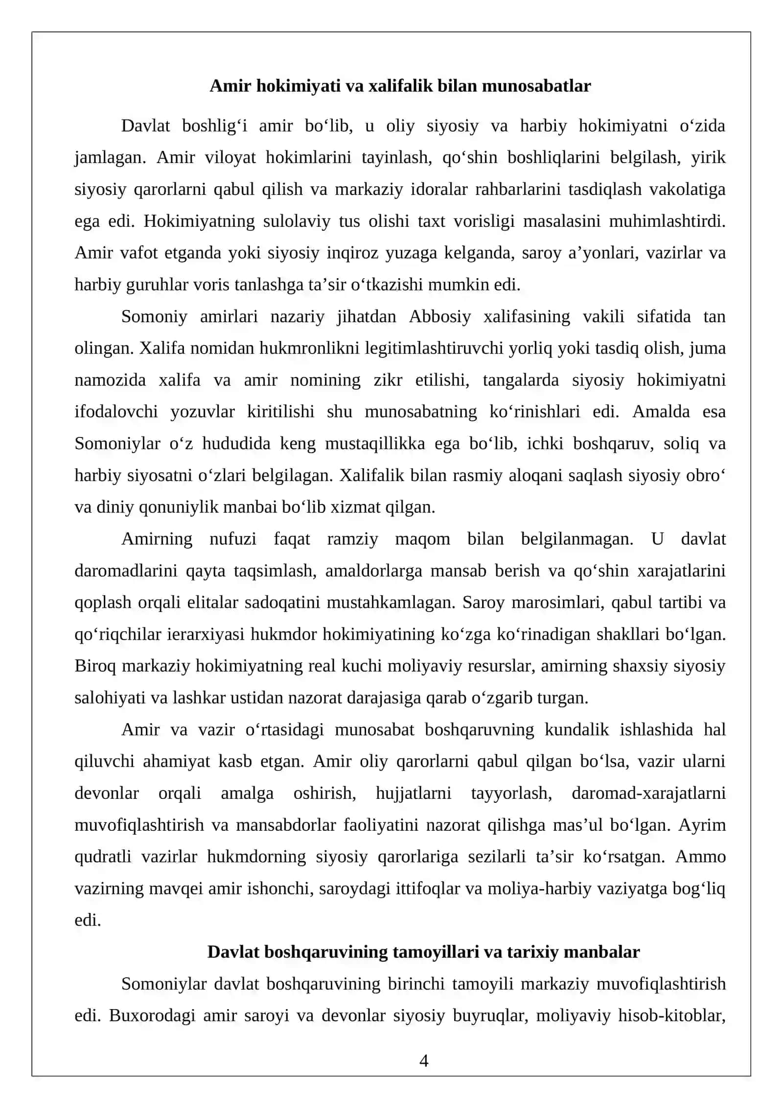 Somoniylar davrida davlat boshqaruv va mansablar tizimi 4