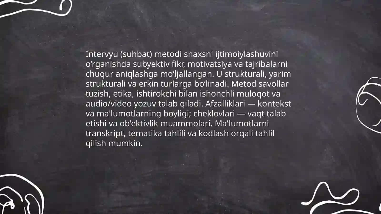 Shaxsni ijitimoiylashuvini oʻrganish metodlari 4