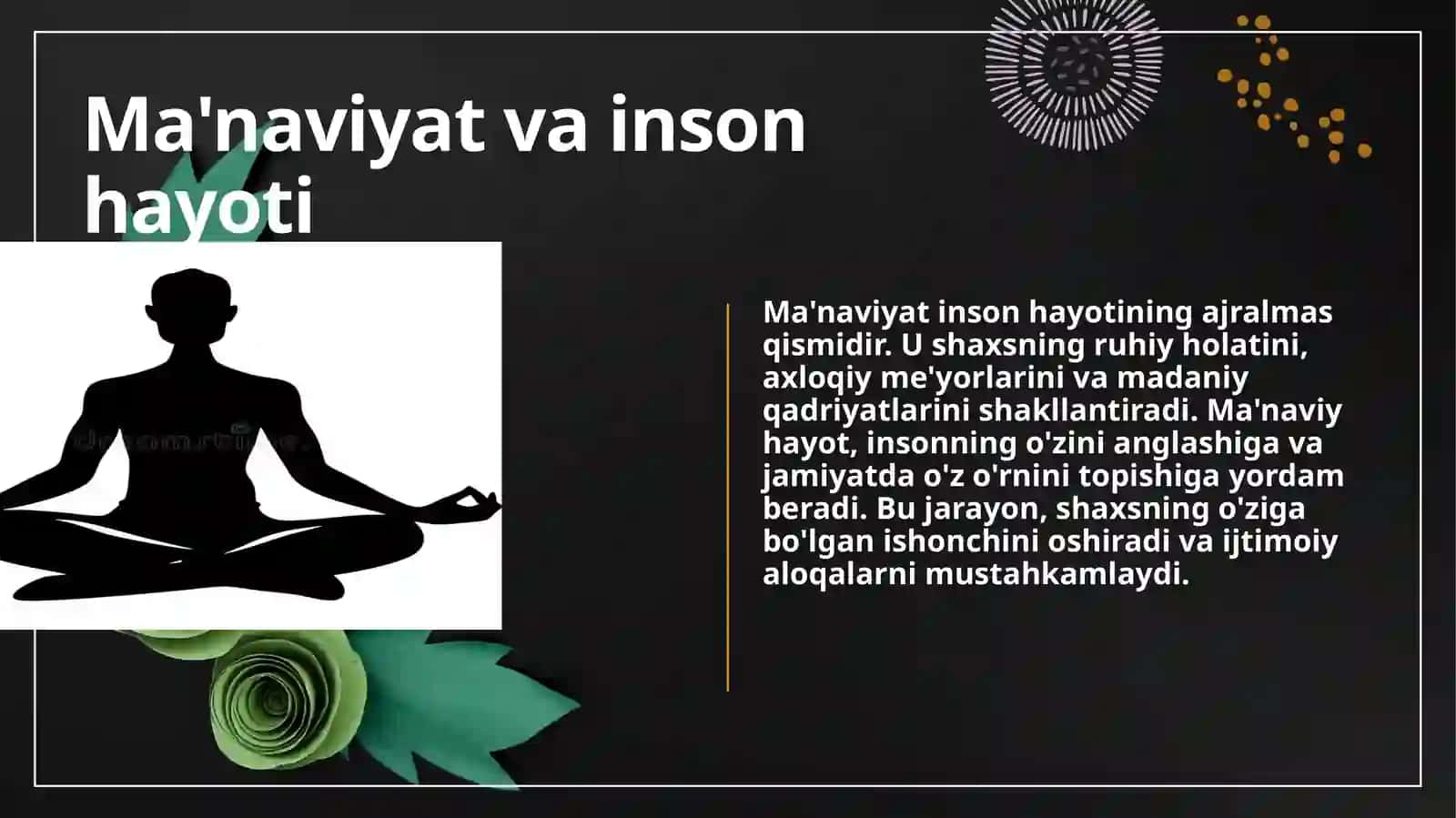 Ma'naviy hayot tushunchasining mazmun va mohiyati 4