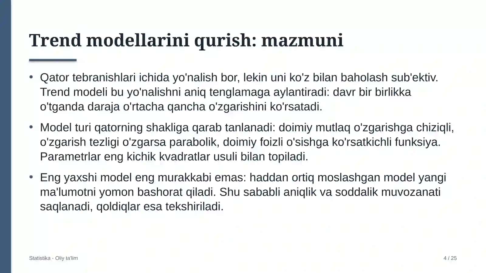 Dublyaj studiyalarida trend modellarini qurish 4