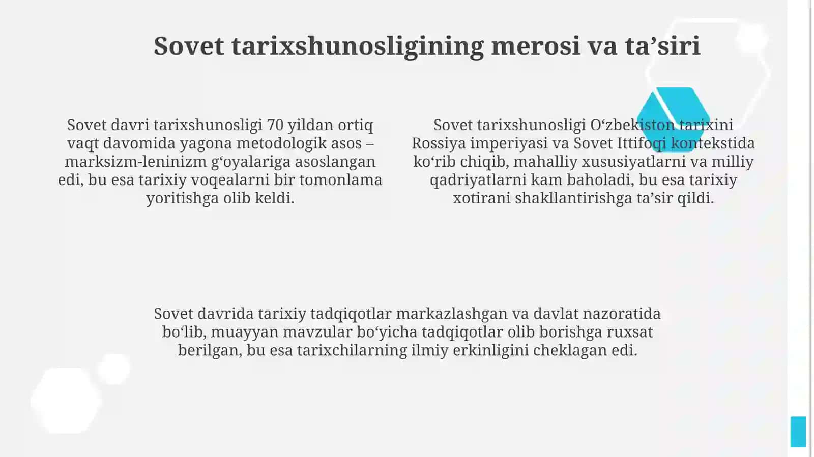 Mustaqil O‘zbekiston tarixshunosligi 4