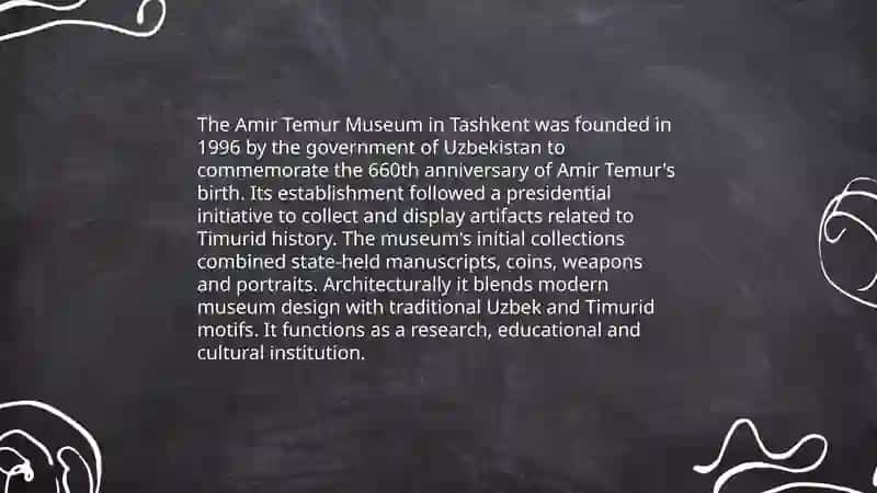 The Amir Temur Museum 4