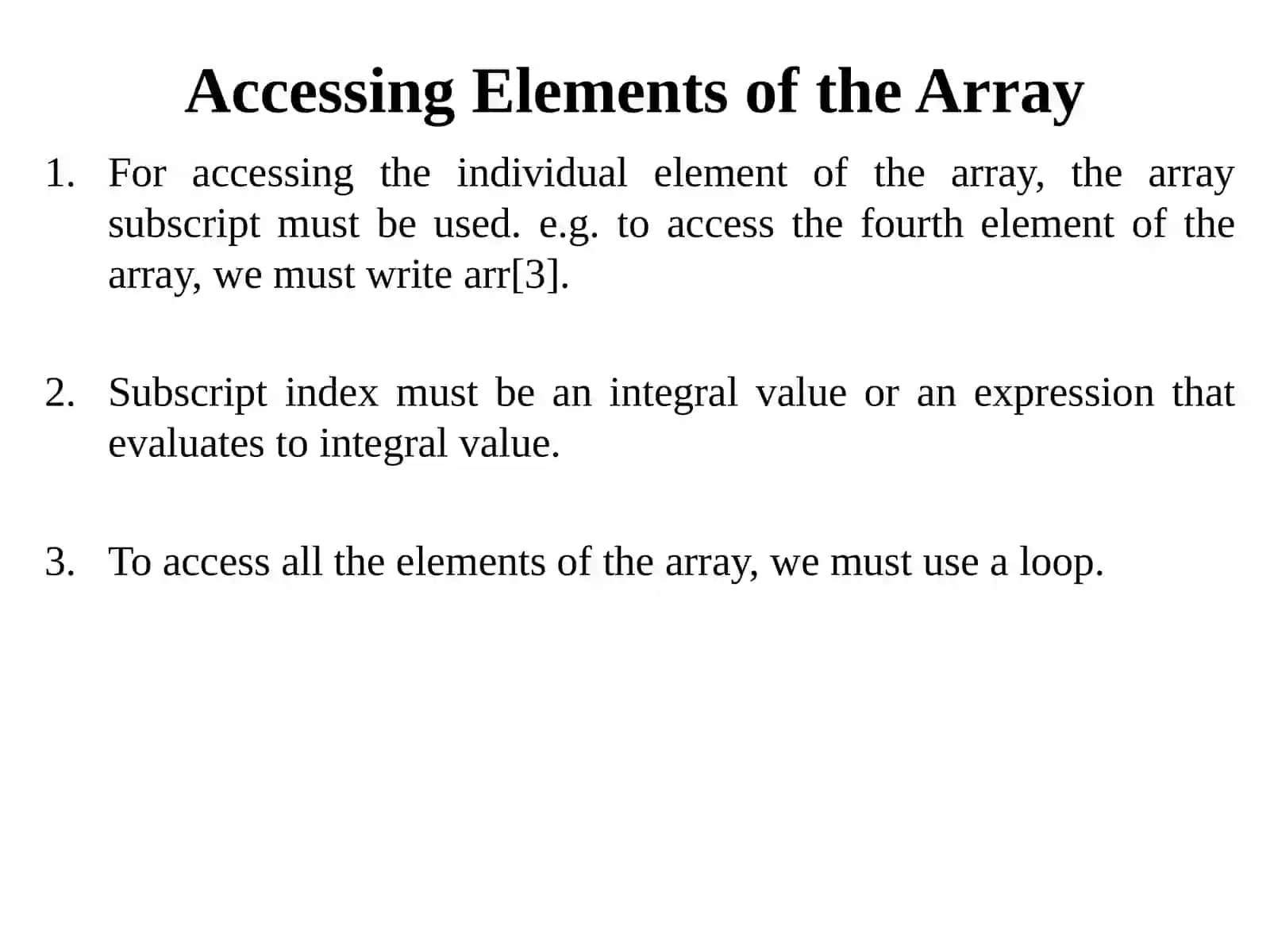 Arrays 4