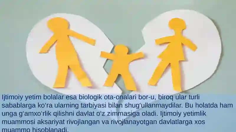 Yetim bolalar bilan olib boriladigan faoliyat 4