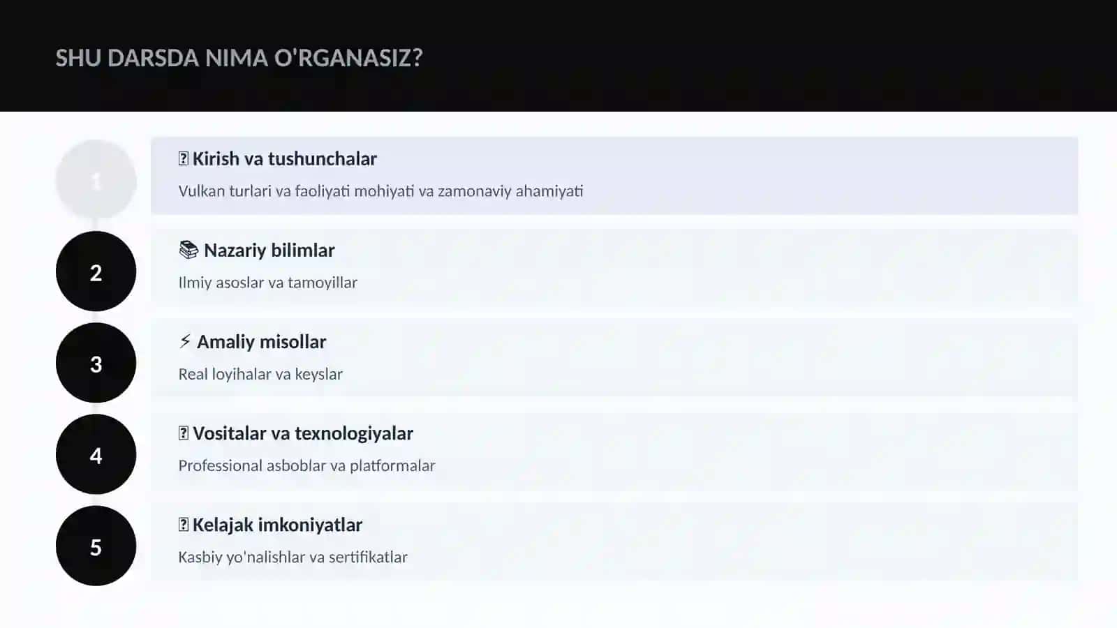 Vulkan turlari va faoliyati 4