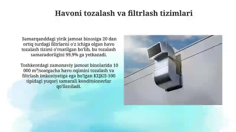 Zamonaviy Havoni Konditsionerlash Tizimlari 4