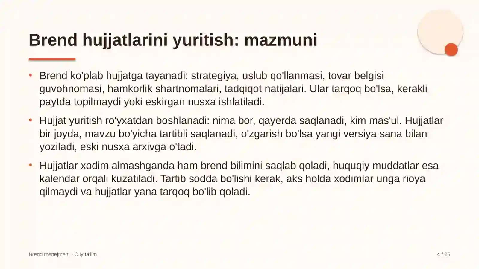 Choyxonalarda brend hujjatlarini yuritish 4