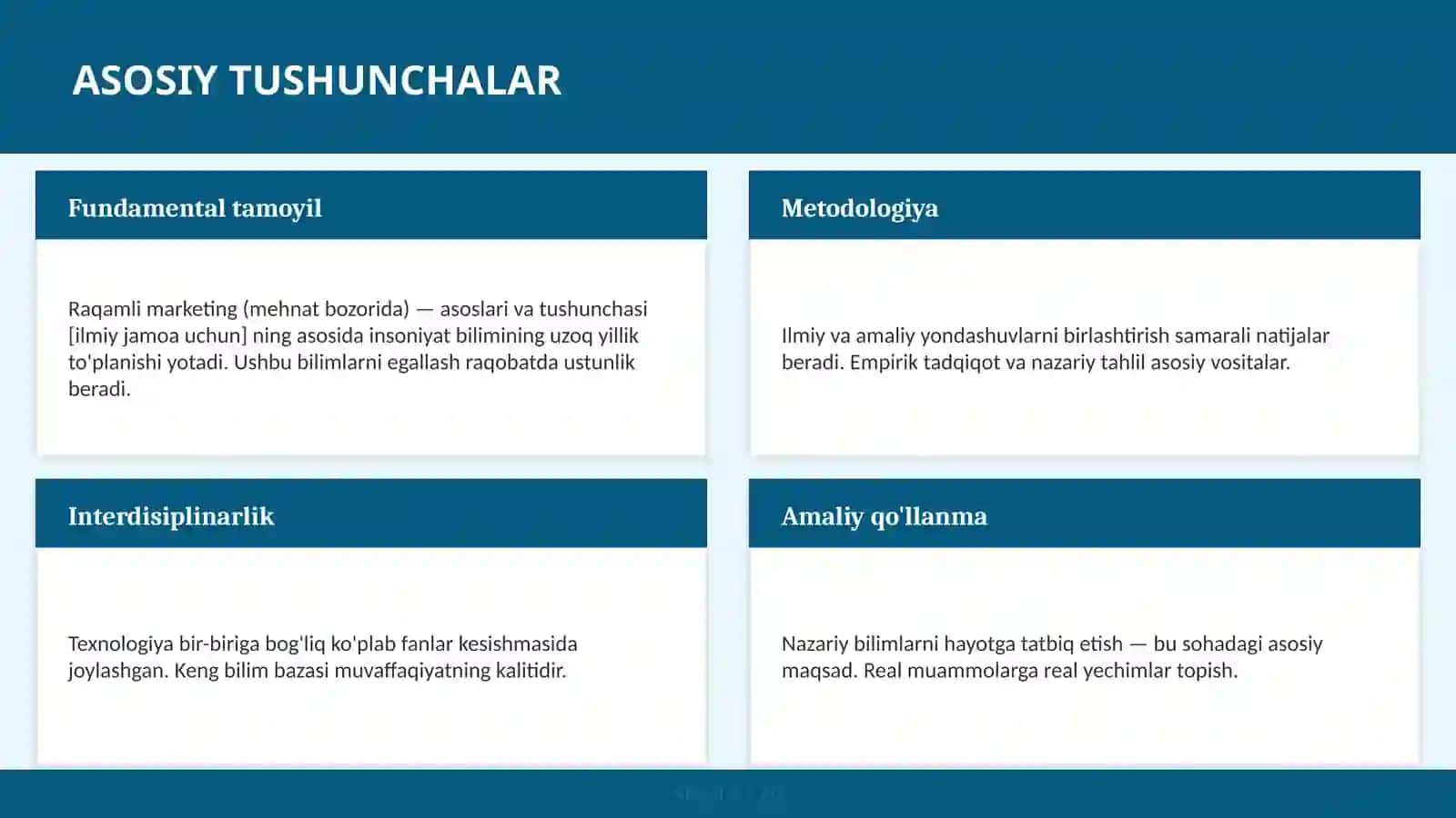 Raqamli marketing (mehnat bozorida) — asoslari va tushunchasi [ilmiy jamoa uchun] 4