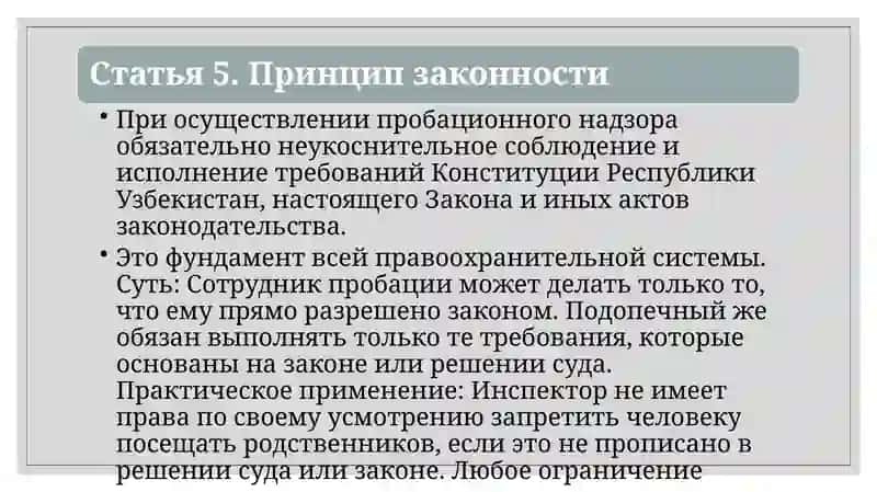 Основные принципыпробационнойдеятельности 4