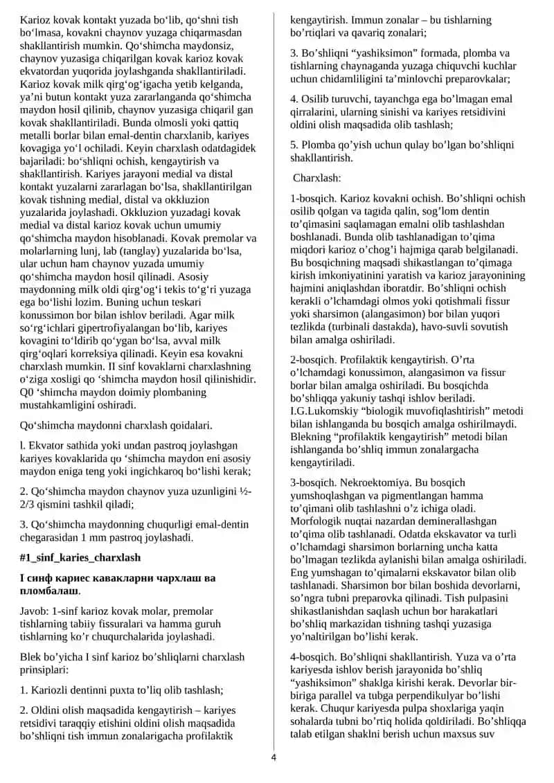 6-sinf karies charxlash 4