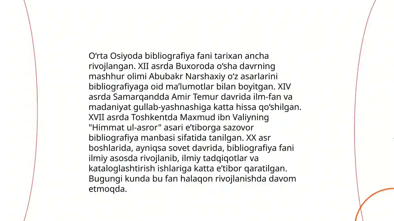 O'rta Osiyoda Biblografiya fanining rivonlanishi 4