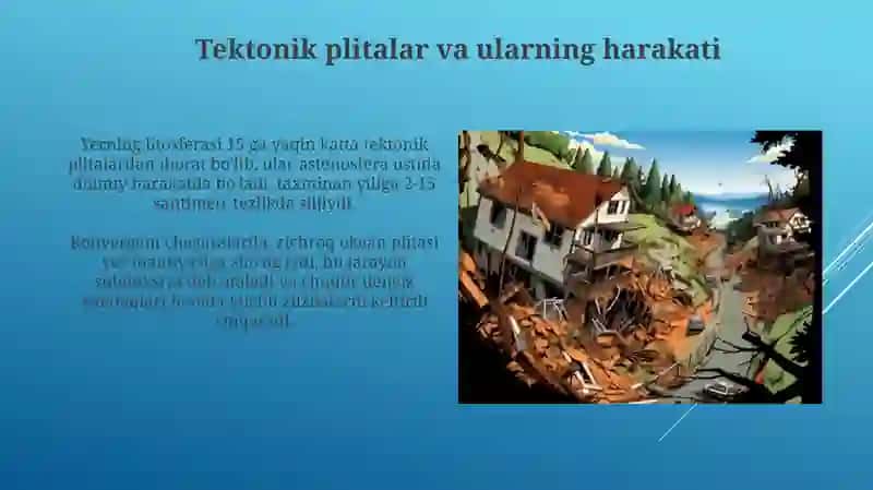 Zilzilalar va ularning kelib chiqish sabablarini tushuntiring 4