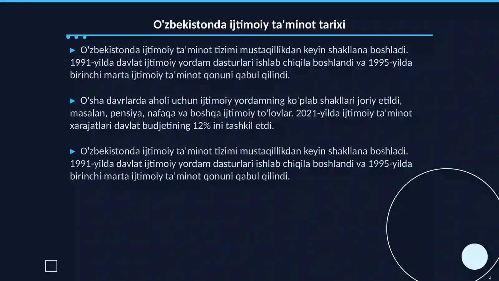 Ijtimoiy ta'minot uning vazifasi tarixi va kelajagi 4