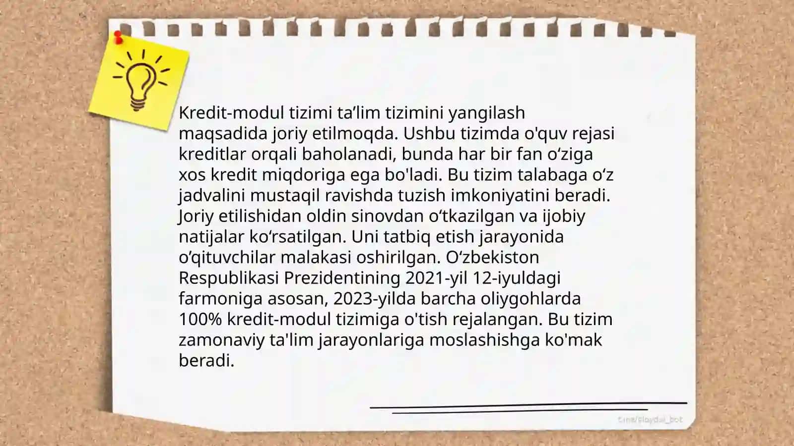 O‘zbekiston Respublikasida ta’lim sohasida amalga oshirilgan islohotlar 4