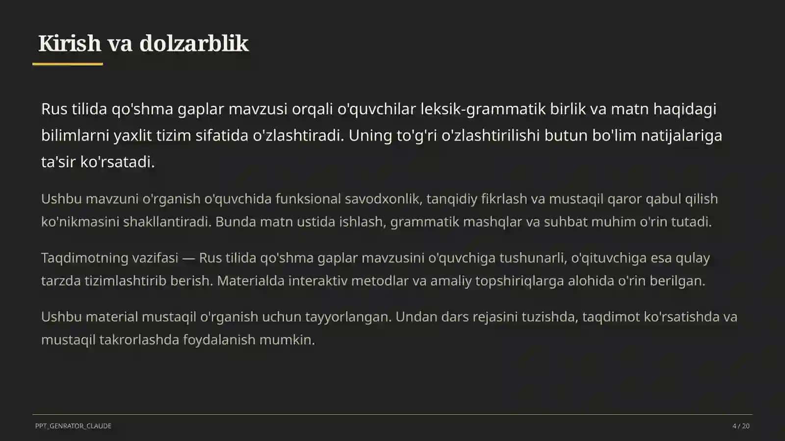 Rus tilida qo'shma gaplar (9-sinf) 4