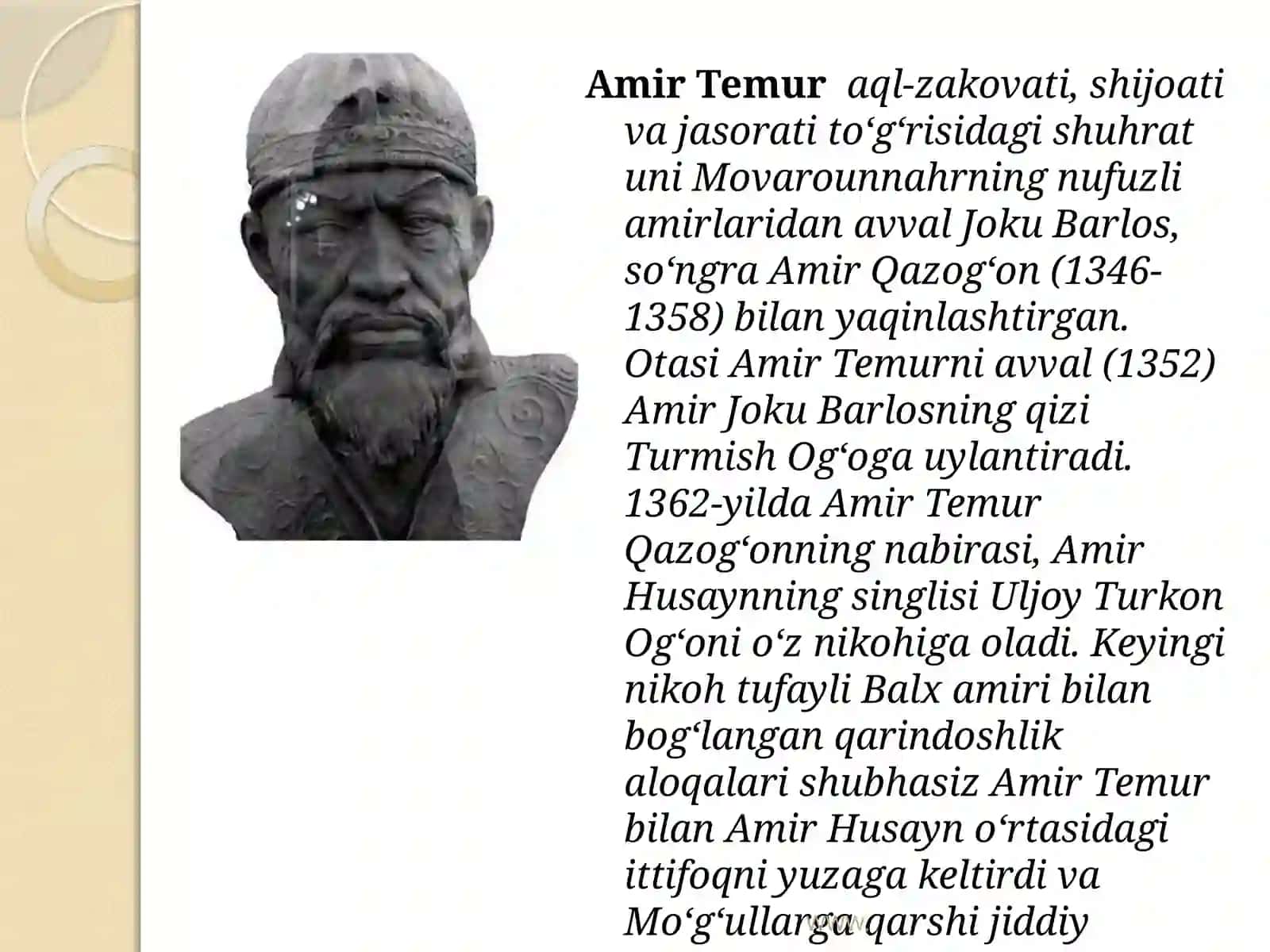 Amir Temur va Temuriy davlati 4